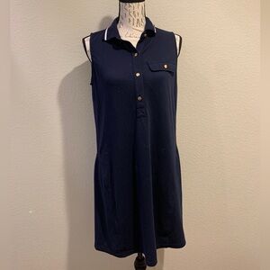 Michael Kors Dark Navy Blue Sleeveless Athletic Golf Mini Dress
